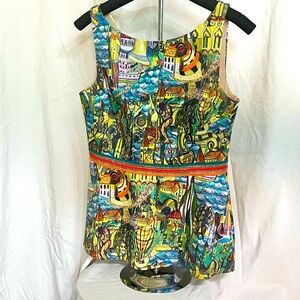 Weston Anthropologie Ladies Patterned Blouse Size S